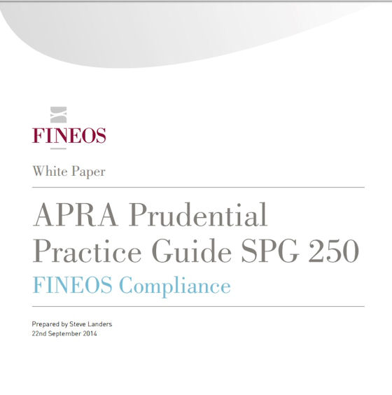 FINEOS White Paper: APRA Prudential Practice Guide SPG 250