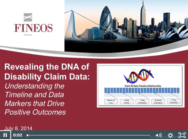 FINEOS Webinar: Revealing the DNA of Disability Claim Data