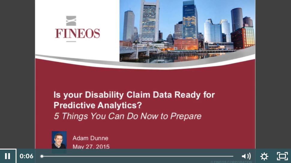FINEOS Webinar: Is Your Data Ready for Predictive Analytics?