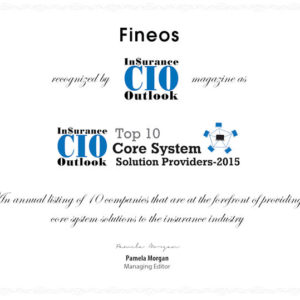 Insurance CIO Outlook Top Ten Core System Solution Providers for Insurance Industry 2015
