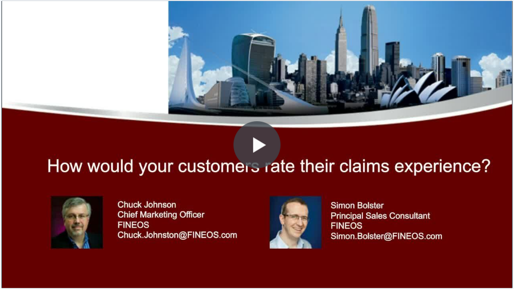 FINEOS Webinar: How would your customers rate their claims experience?