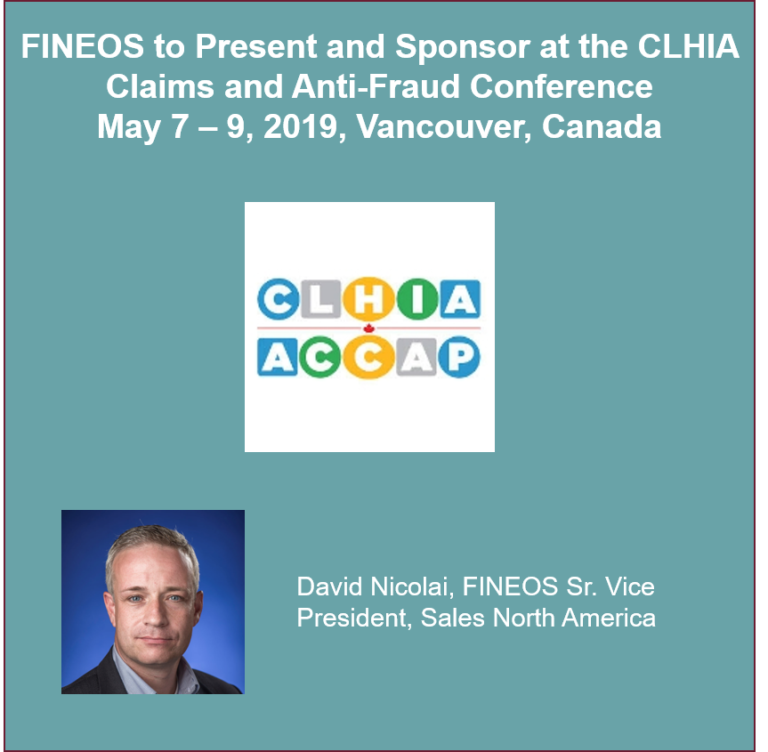 FINEOS to Present and Sponsor at the Canadian Life and Health Insurance Association (CLHIA) Claims and Anti-Fraud Conference