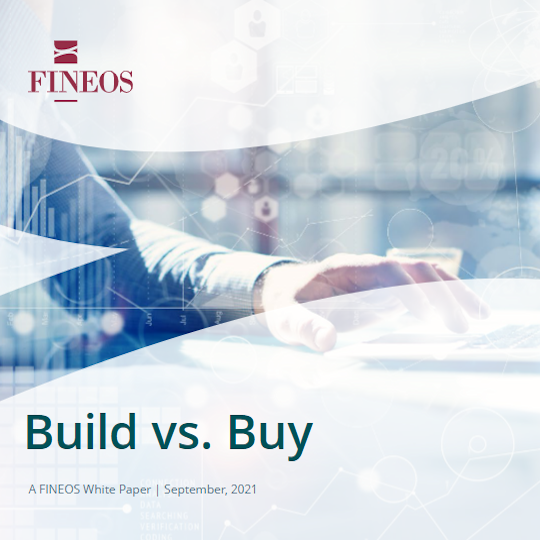 Build vs Buy | Digital Transformation | FINEOS White Paper