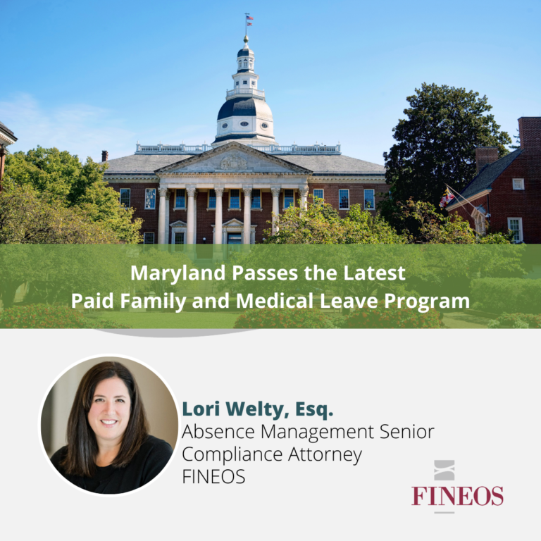 Maryland Passes the Latest Paid Family and Medical Leave Program
