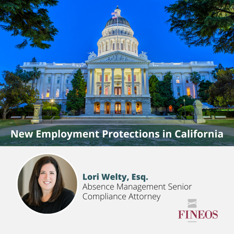 New Employment Protections in California