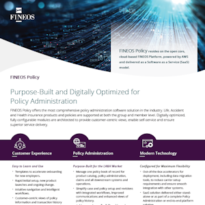 FINEOS Policy Datasheet