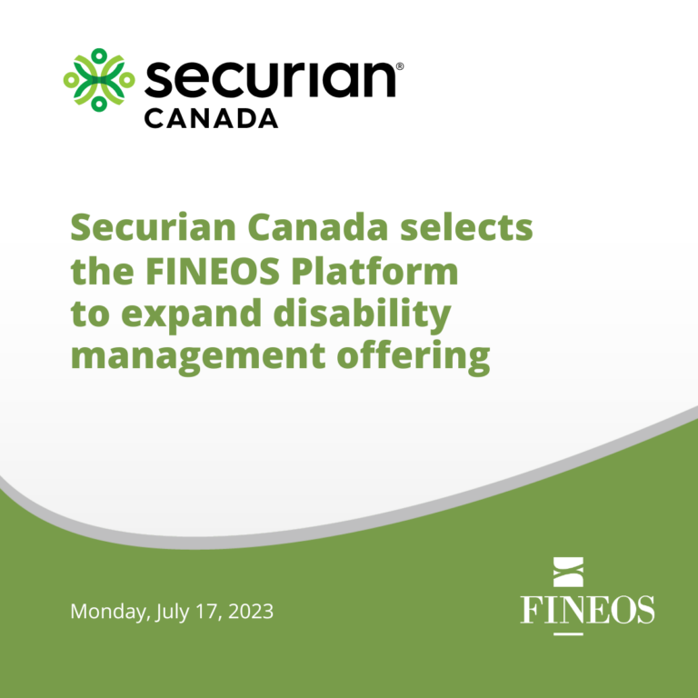 Securian Canada selects the FINEOS Platform to expand disability management offering
