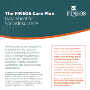 FINEOS Care Plan APAC Datasheet