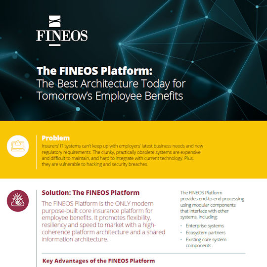 The FINEOS Platform Architecture for Employee Benefits