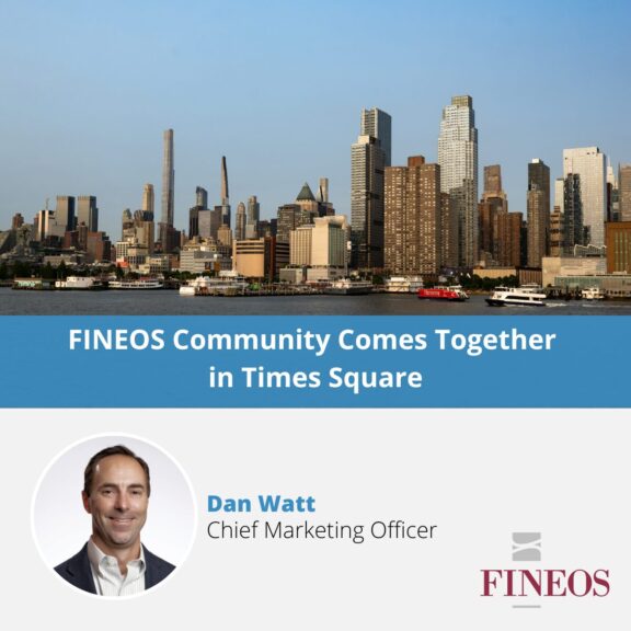 FINEOS Community Comes Together in Times Square
