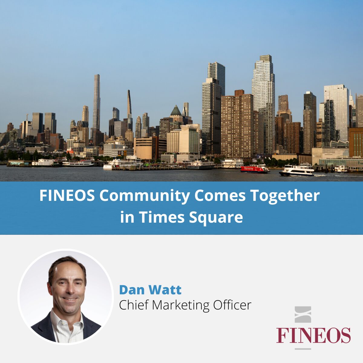 FINEOS Community Comes Together in Times Square