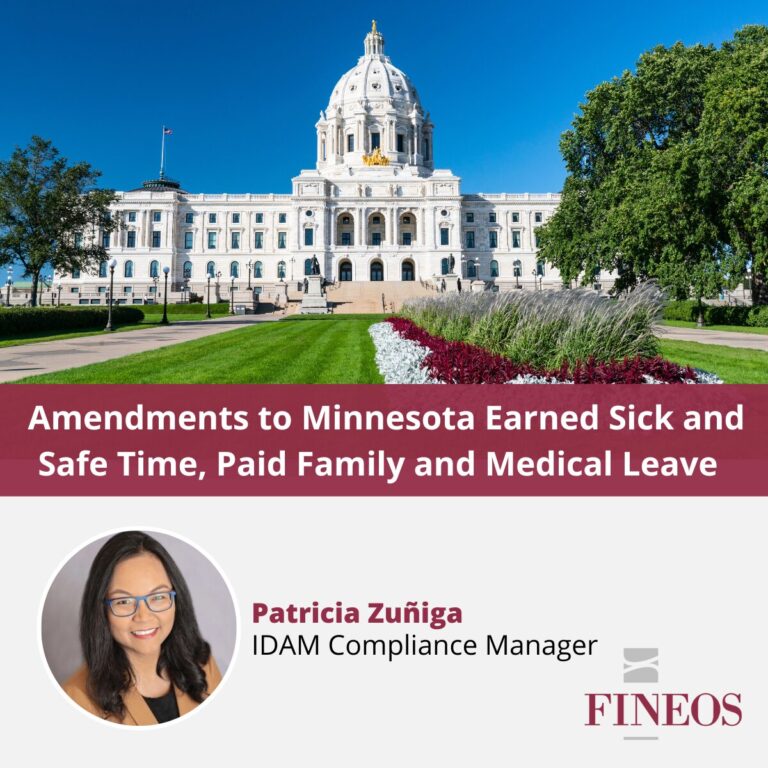 Amendments to Minnesota Earned Sick and Safe Time, Paid Family and Medical Leave