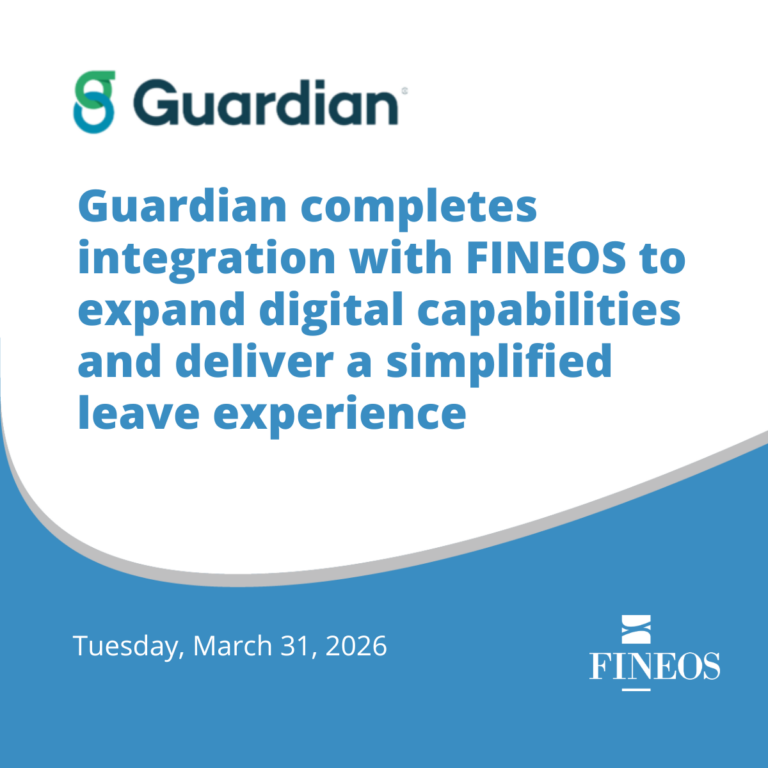 Guardian completes integration with FINEOS to expand digital capabilities and deliver a simplified leave experience